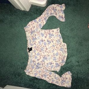 off the shoulder crop top